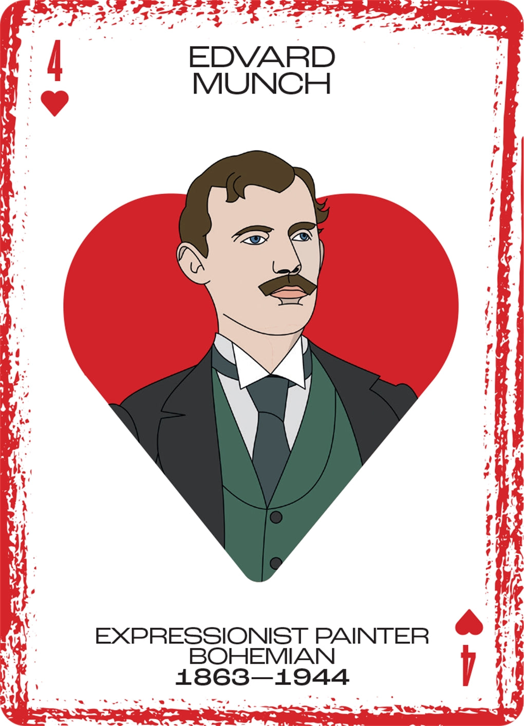 Artist playing cards