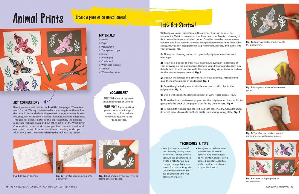 Be a creative changemaker: A kids' art activity book inspired by the amazing life stories of diverse artists from around the world