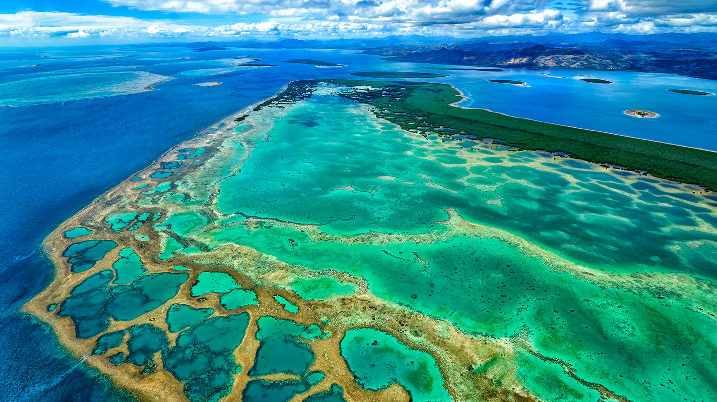 Stuart CHAPE: Coral reef and islands, Fiji