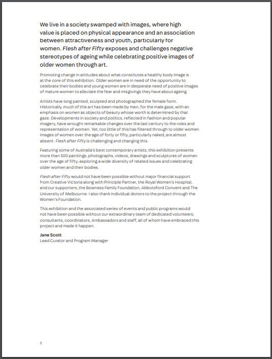 Flesh after fifty catalogue