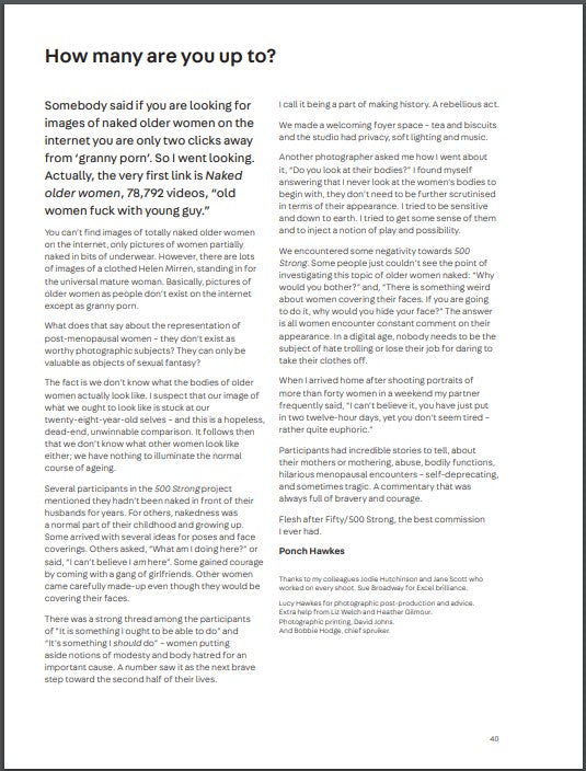 Flesh after fifty catalogue