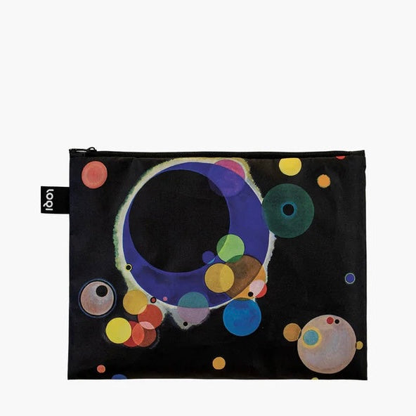 LOQI Delaunay Kandinsky & Mondrian Zip Pockets - Set of 3