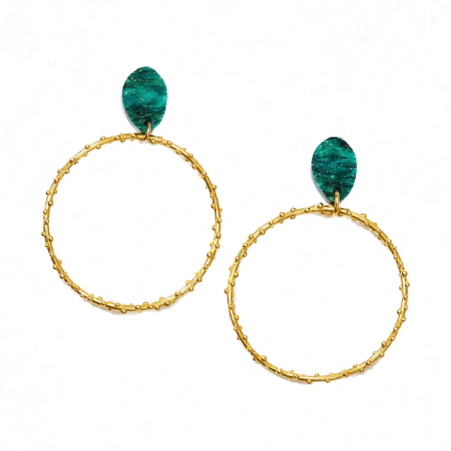 Martha Jean- Neptune Hoop Earrings