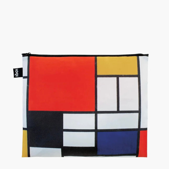 LOQI Delaunay Kandinsky & Mondrian Zip Pockets - Set of 3