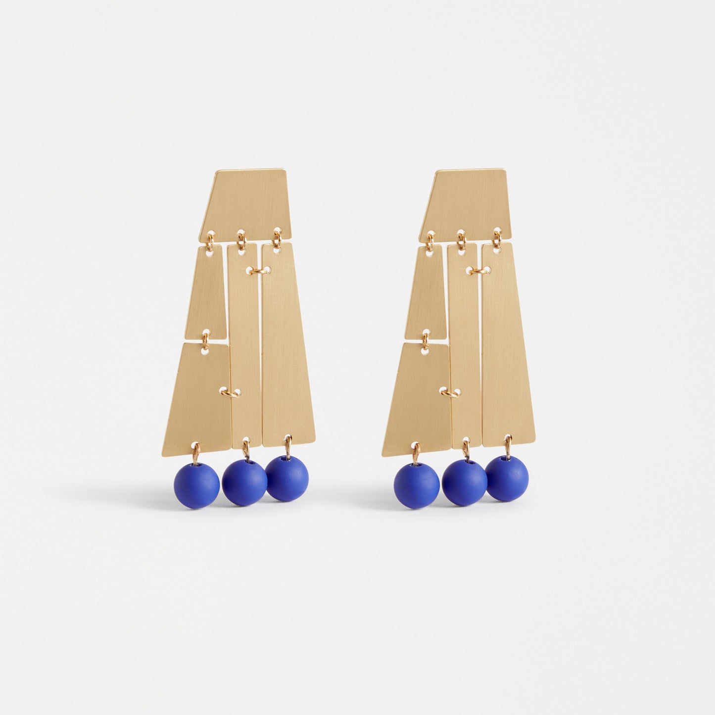 Elk The Label - Gold Ator drop earrings