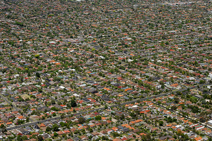 John GOLLINGS: Suburban aerial, Cheltenham, S 037 54 10.45 E 145 05 20.52 elev 462M