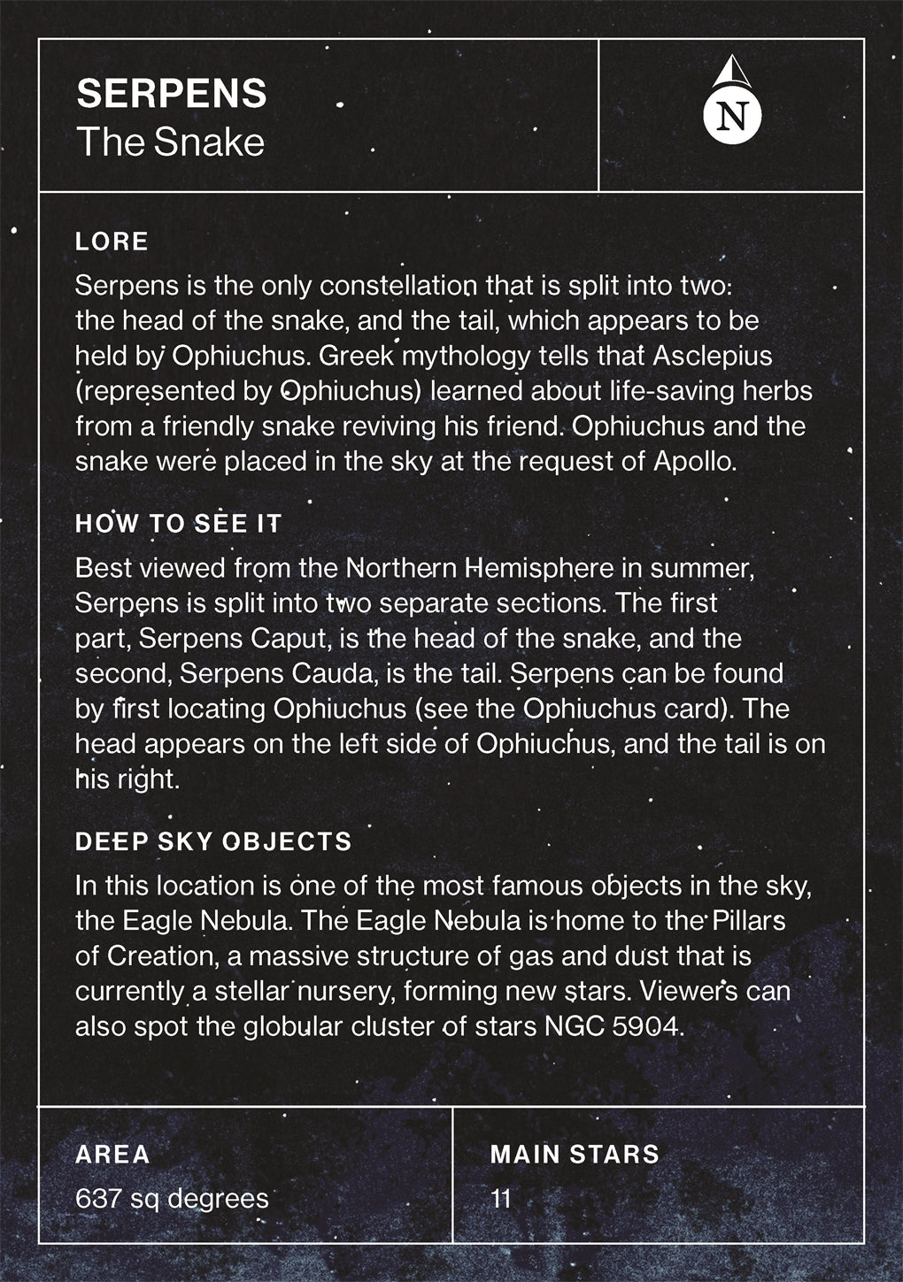 Deck of stars