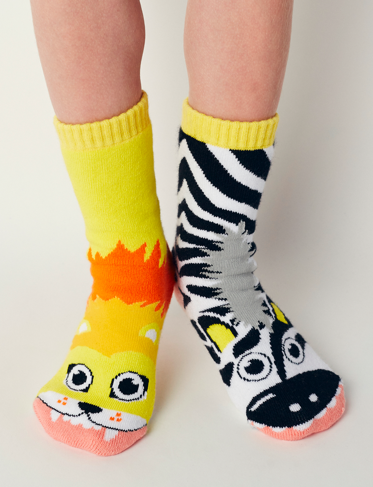 Pals Socks - Lion & Zebra
