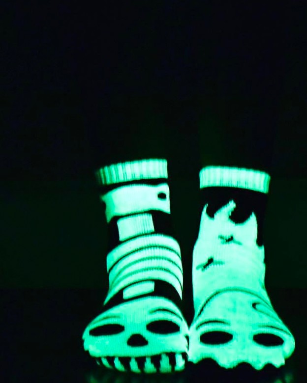 Pals Socks - Ghost and Skeleton (glow in the dark)