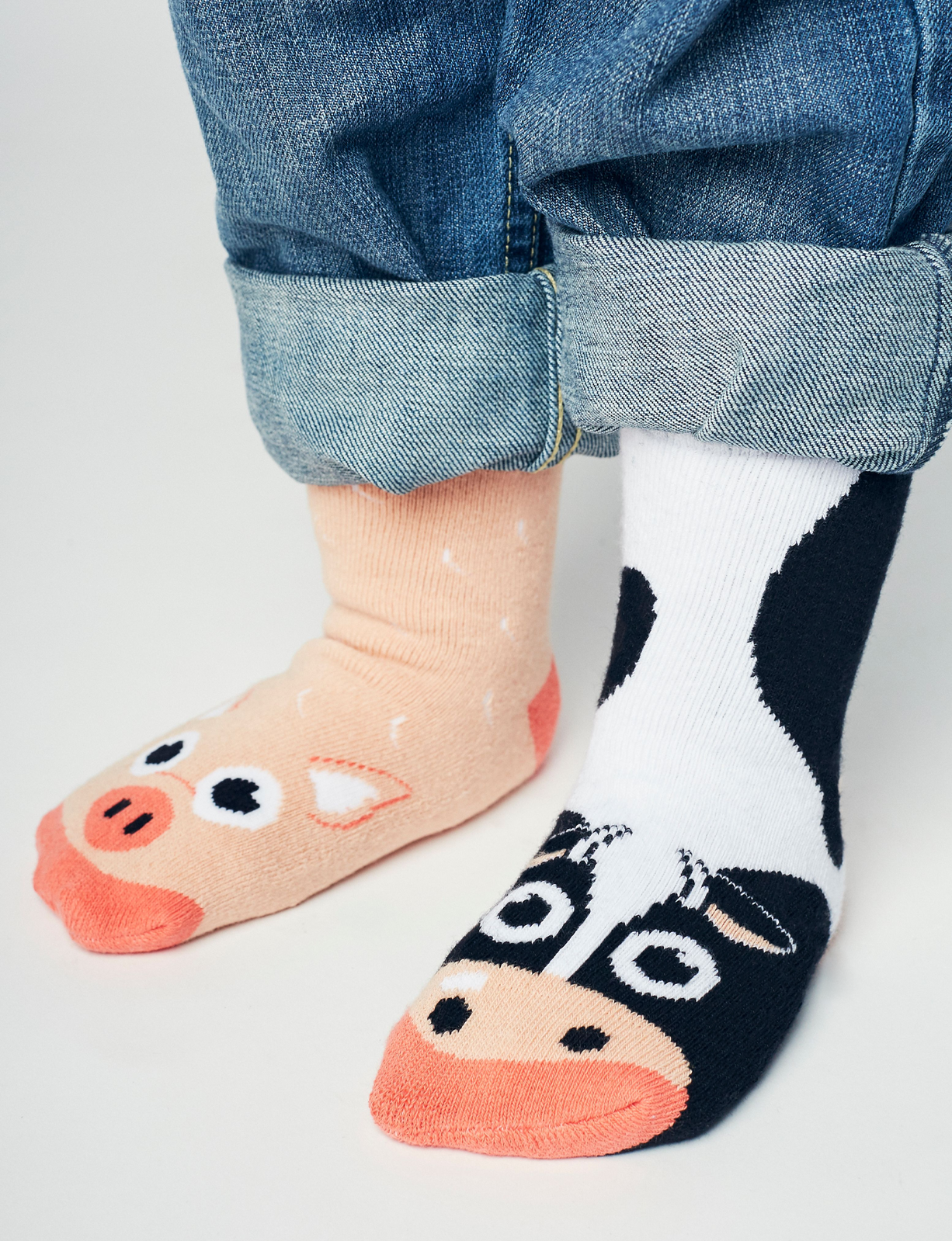 Pals Socks - Cow and Pig