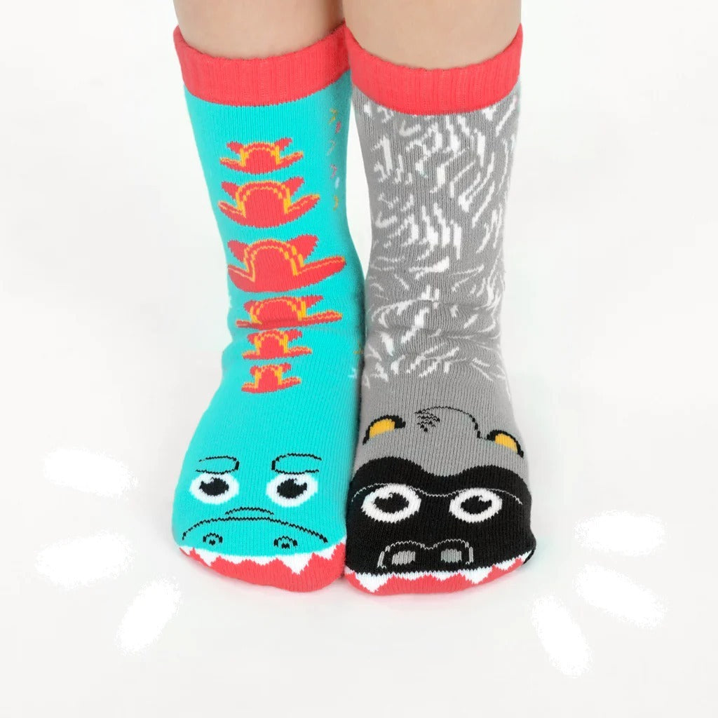 Pals Socks - Giant Gorilla and Mutant Lizard