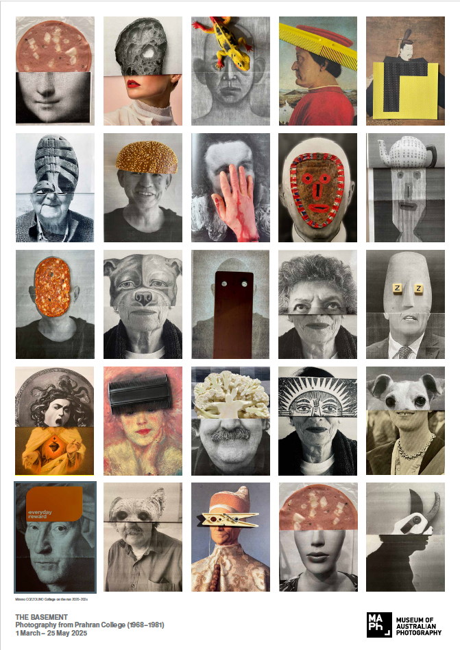 Collage on the Run poster by Mimmo Cozzolino