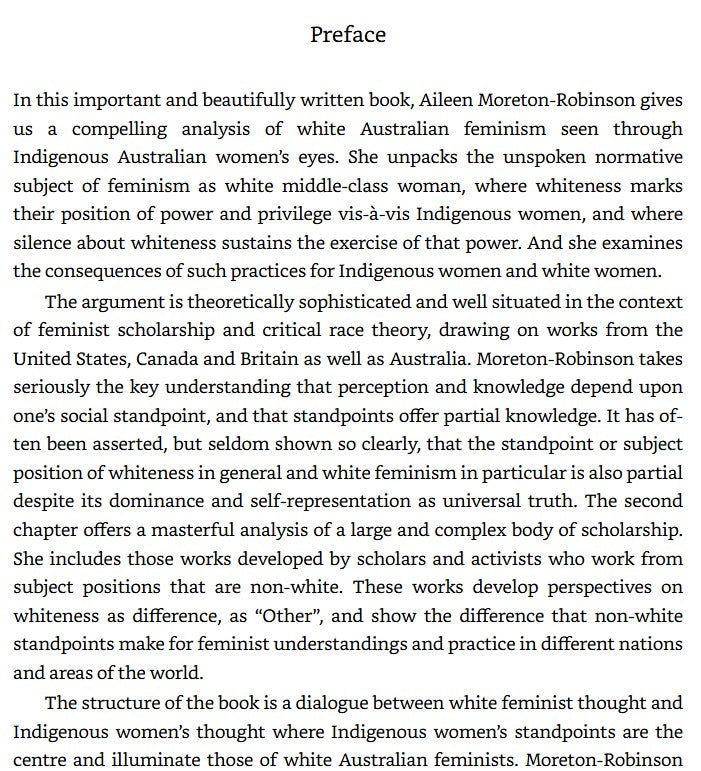 Aileen Moreton-Robinson - Talkin' Up to the White Woman: Indigenous Women and Feminism (20th Anniversary Edition)