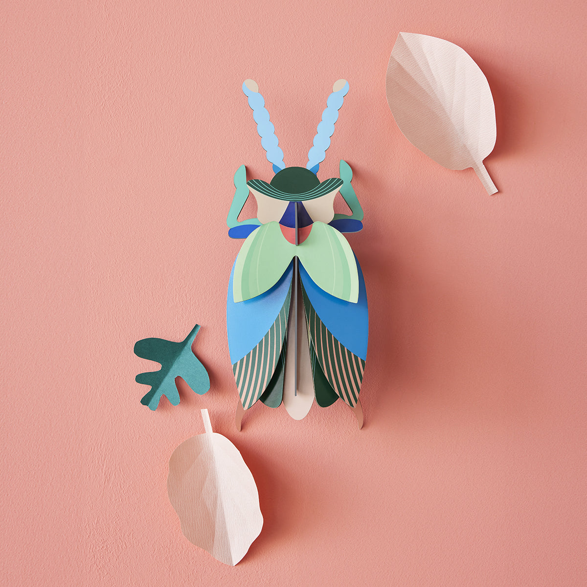 Studio Roof wall art - Art Beetles (A4) Emerald Beetle