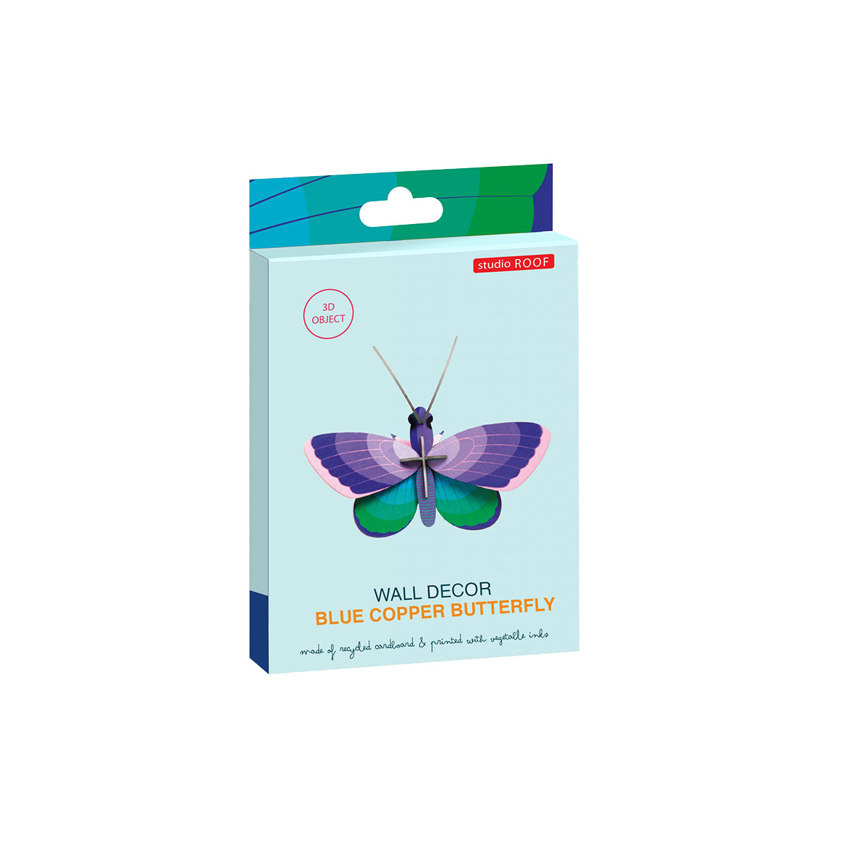 Studio Roof wall art - Butterflies (B7) Blue Copper