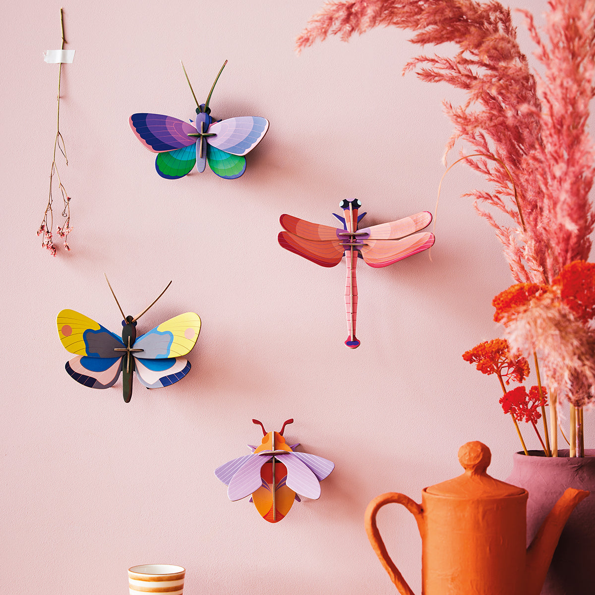Studio Roof wall art - Butterflies (B7) Blue Copper