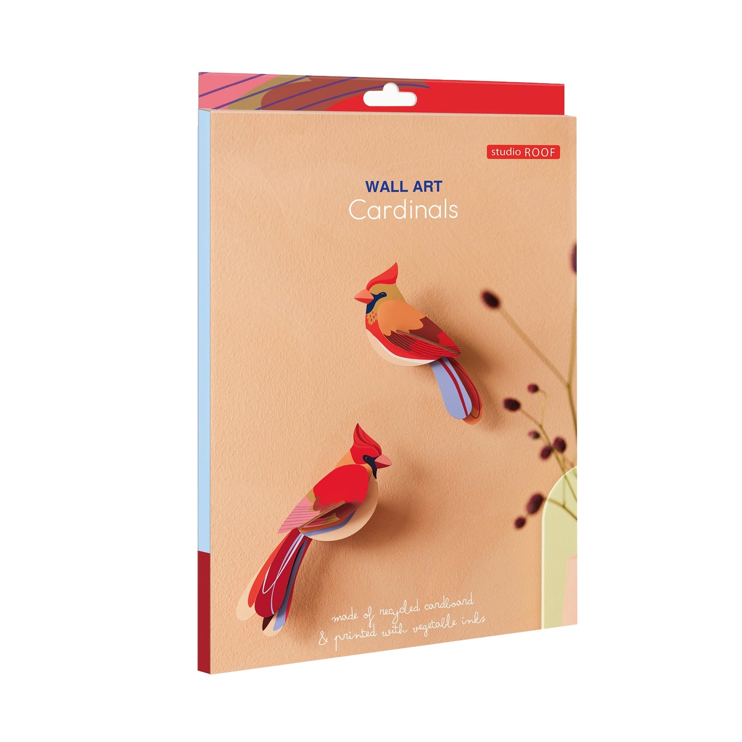 Studio Roof wall art - Garden birds (B6) Cardinals