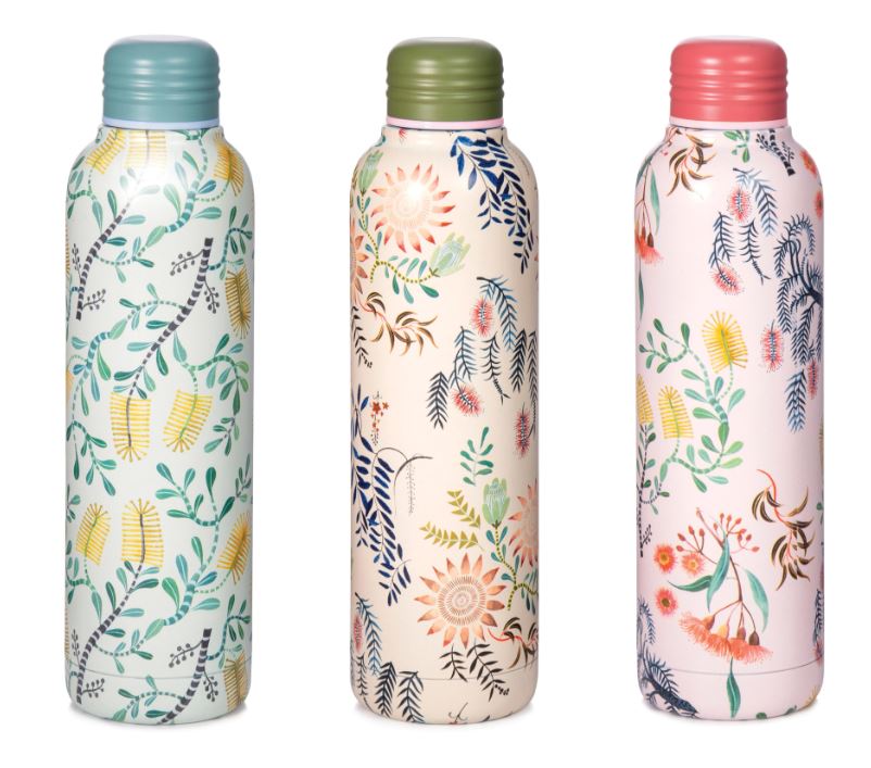 Botanical water bottle