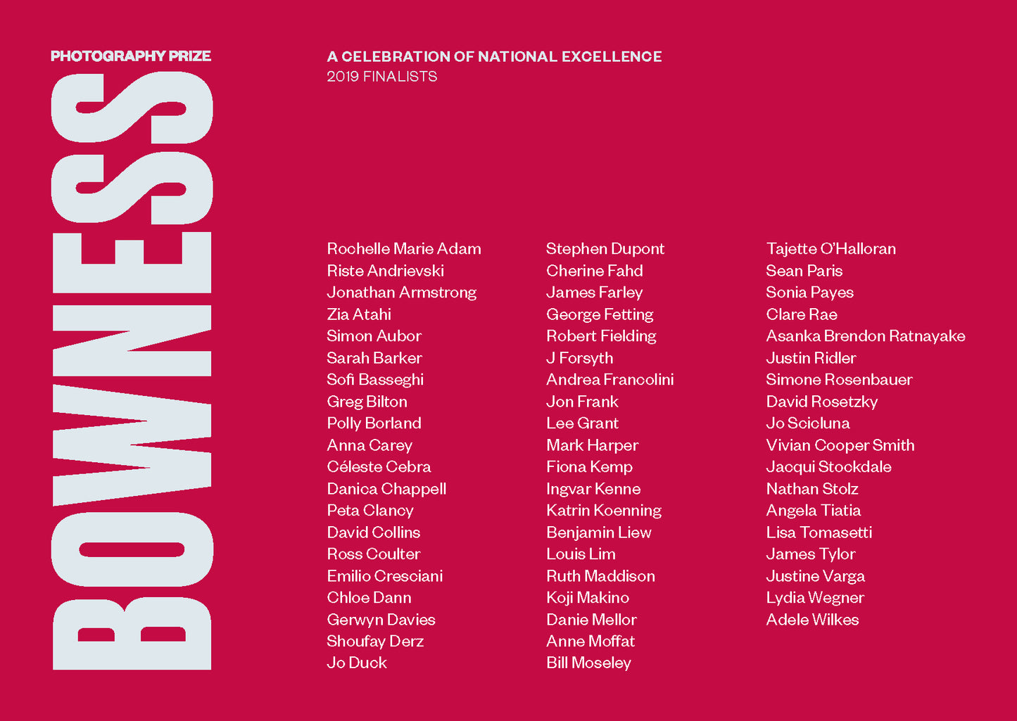 Bowness Prize Catalogue 2019