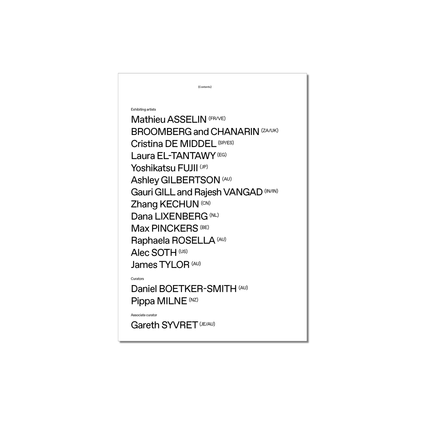 Not standing still: New approaches in documentary photography catalogue