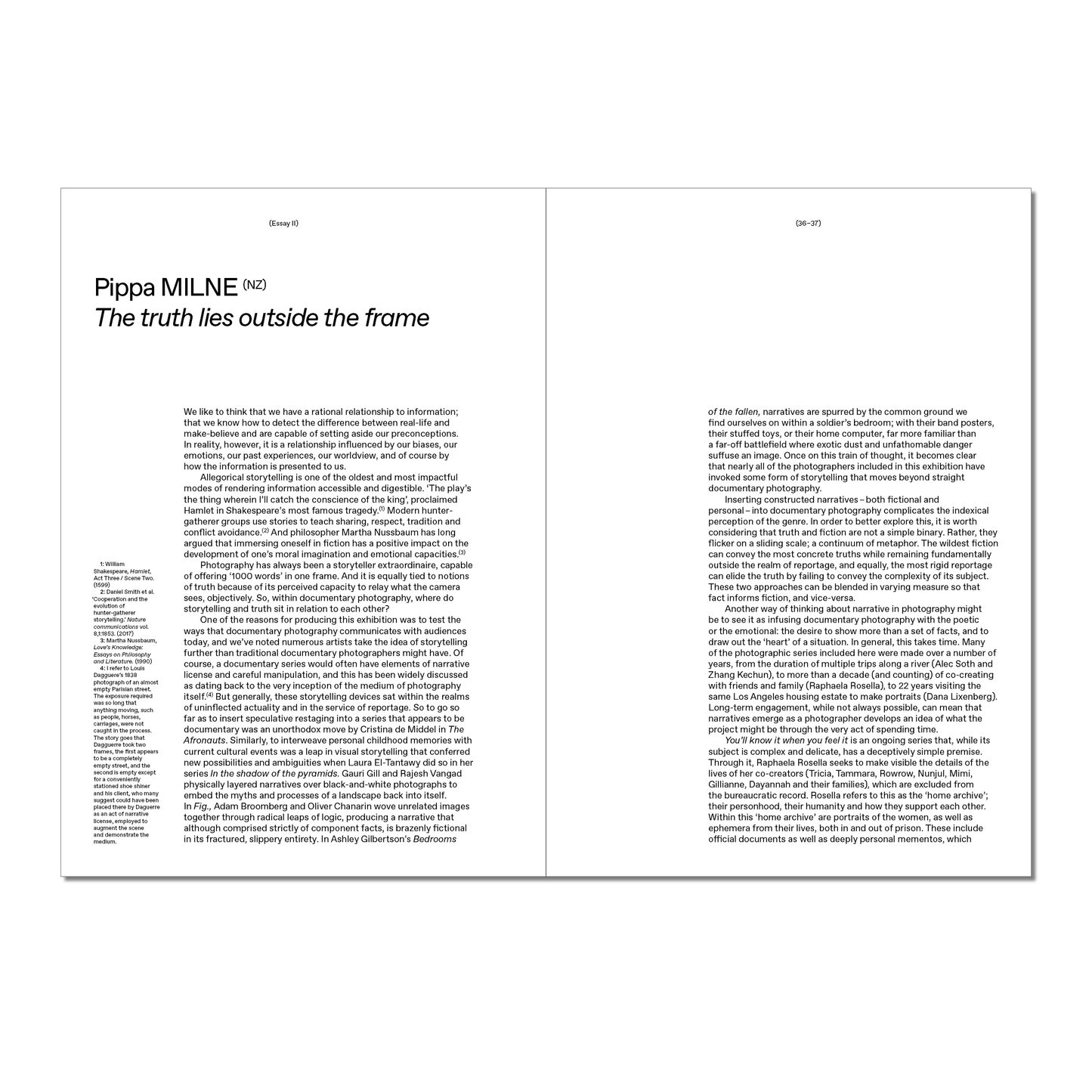 Not standing still: New approaches in documentary photography catalogue