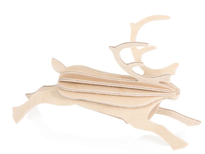 Lovi - Natural wood Reindeer