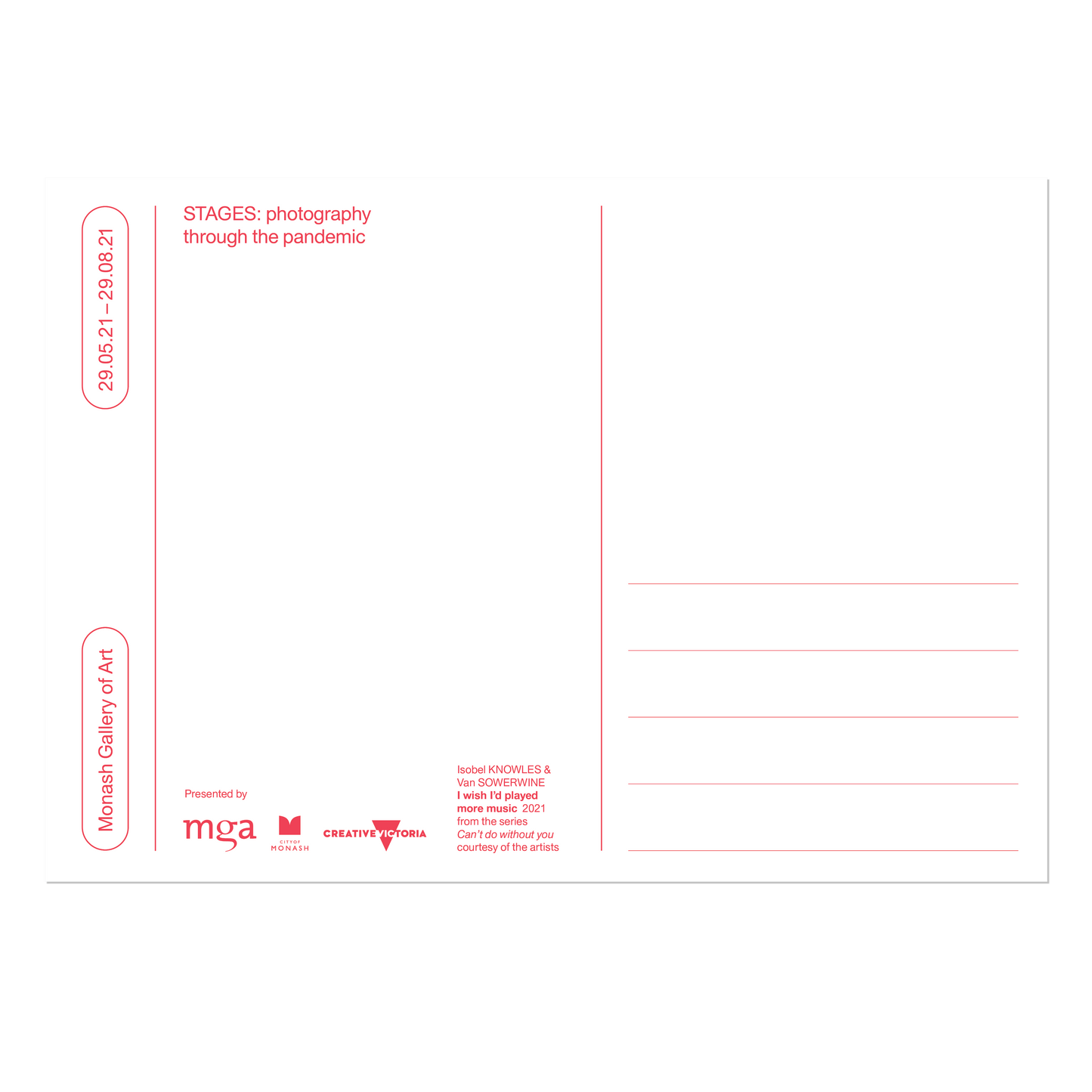 STAGES: photography through the pandemic postcards set
