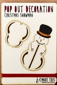 POP OUT CARD COMPANY - Xmas Snowman hanging