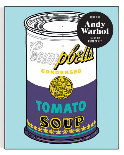 Andy Warhol Soup Paint By Number Kit