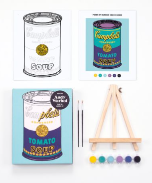 Andy Warhol Soup Paint By Number Kit