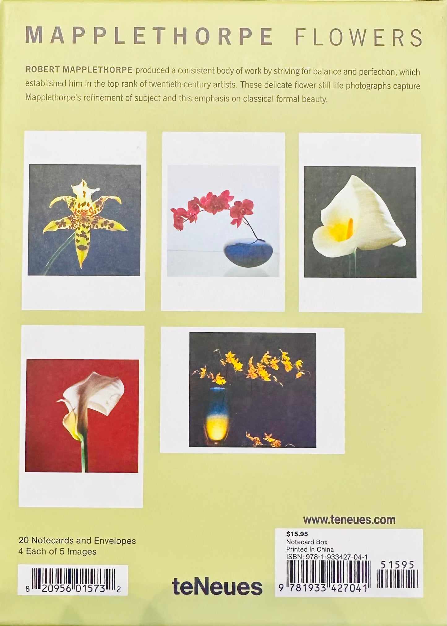 Mapplethorpe Flowers: Notecard Box