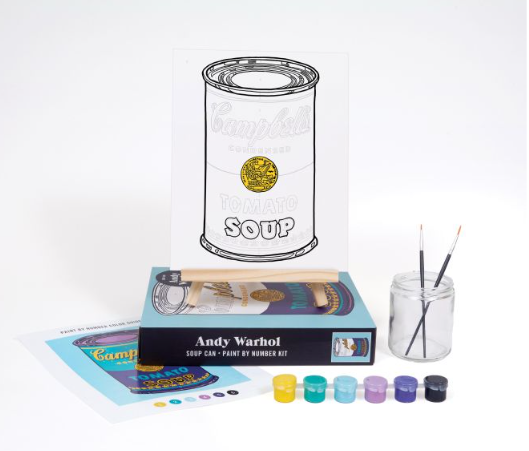 Andy Warhol Soup Paint By Number Kit