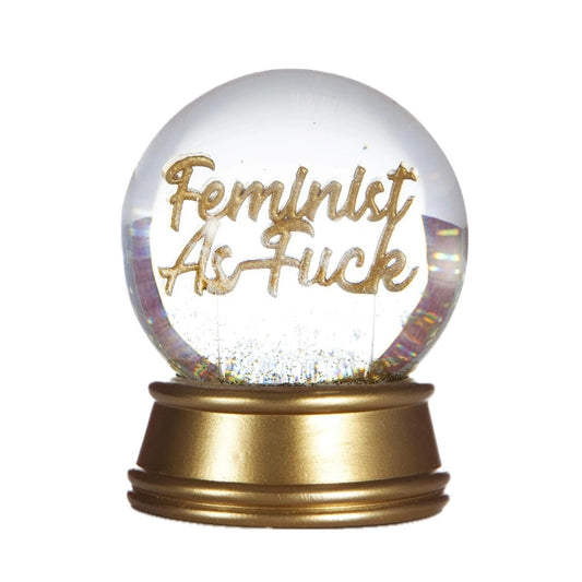 Feminist As F*ck glitter globe