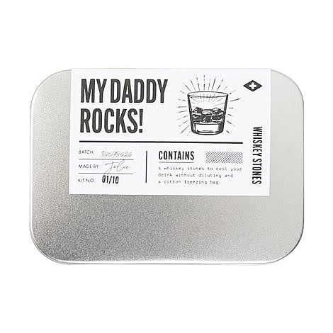 My daddy rocks whiskey stones
