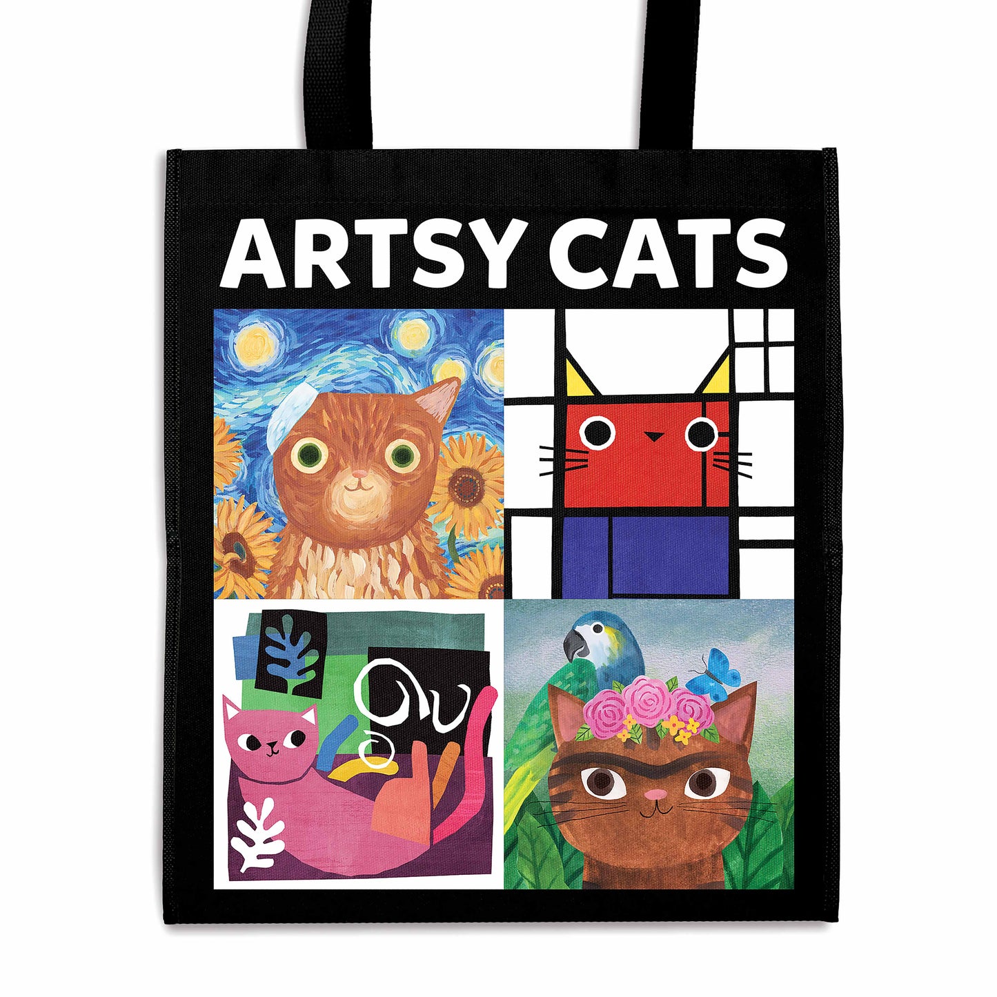 Artsy Cats reusable shopping bag