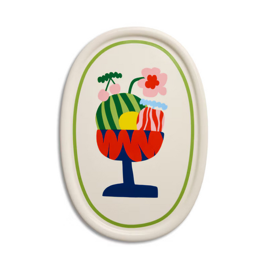 Ceramic platter x Micke Lindebergh (fruit)