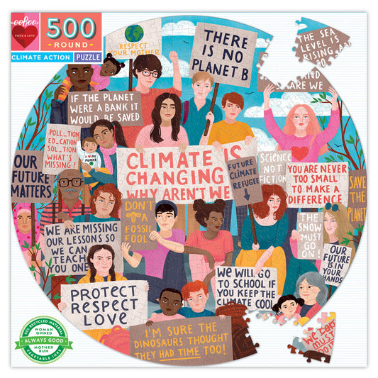 Climate Action - 500 pc round puzzle