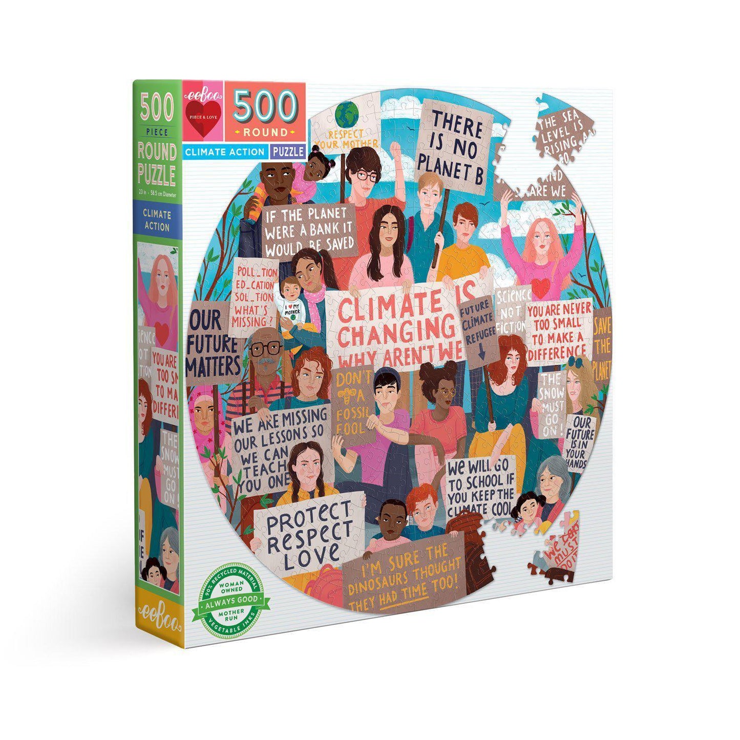 Climate Action - 500 pc round puzzle