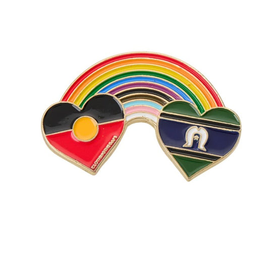 Blak Rainbow Luv Pin
