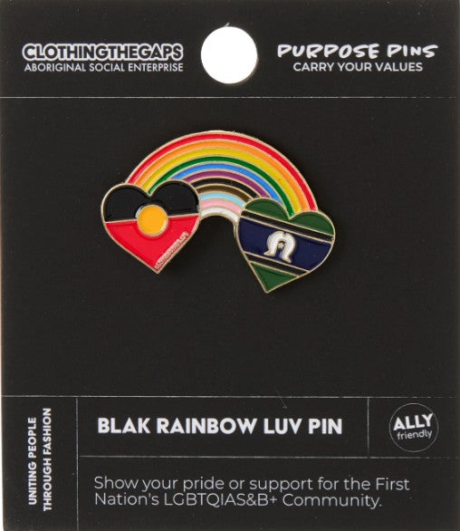 Blak Rainbow Luv Pin