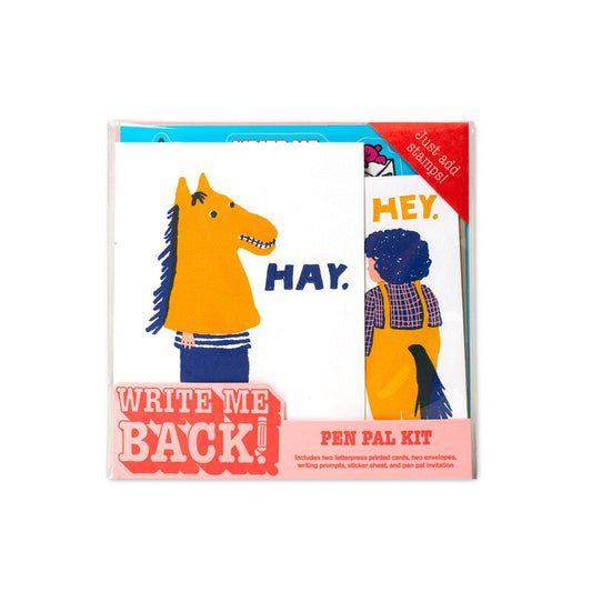 Write me back! Pen pal kit - Hey Horsey, Hay