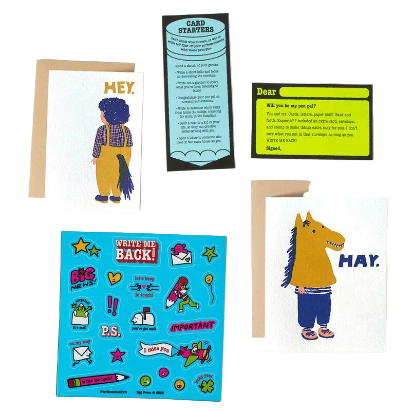 Write me back! Pen pal kit - Hey Horsey, Hay