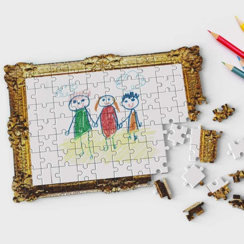 Framed drawing jigsaw puzzle