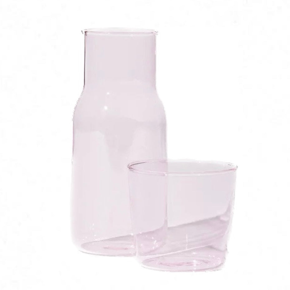 CARAFE + CUP SET IN PINK