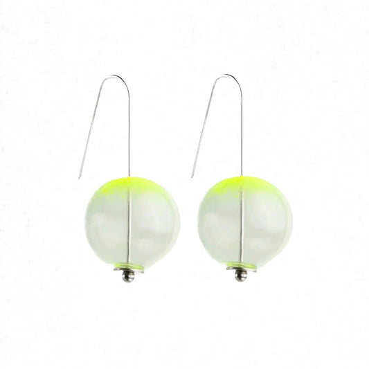 beuy - Small globe glass earrings- Citrus