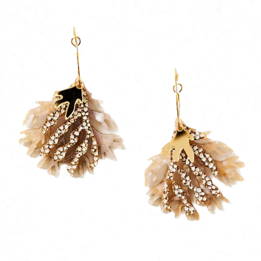 Martha Jean- Seaweed Earrings