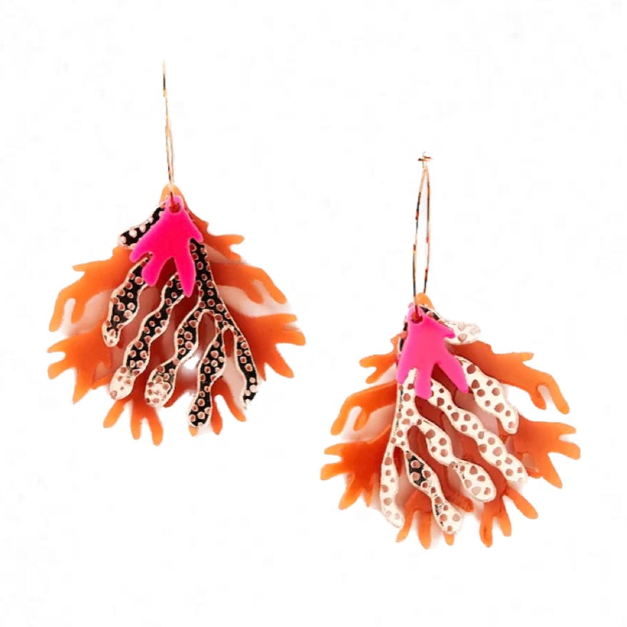 Martha Jean- Seaweed Earrings