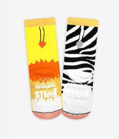 Pals Socks - Lion & Zebra
