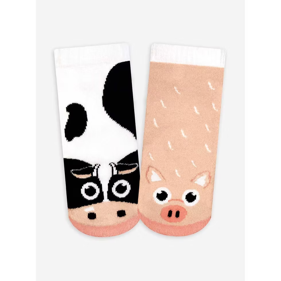 Pals Socks - Cow and Pig