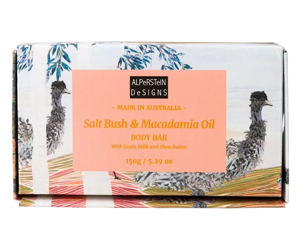 Saltbush & Macadamia hand cream & body bar Gift Box